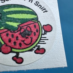 3M Murple Character Single Watermelon Matte vintage 80s scratch & sniff sticker