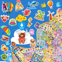 24 Sheets Stickers for Kids & Toddlers, Cute Kids Stickers Variety Pack for Scra