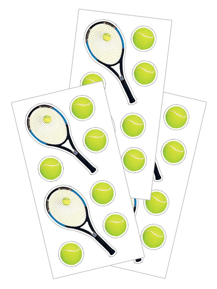 Stickers Crafts PH Slim Tennis Balls Rackets Repeats