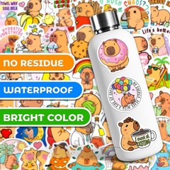 200PCS Capybara Stickers for Kids Teens, Cute Capybara Stickers for Water Bot…