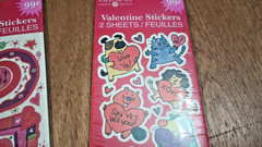 Vtg Valentine Stickers New Sealed Forget Me Not American Greeting 3 packs