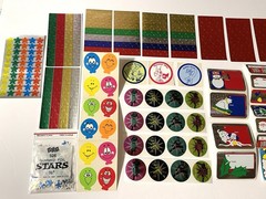 Vintage Sticker LOT – Foil Power Rangers, Stars & Christmas – 1980s 1990s