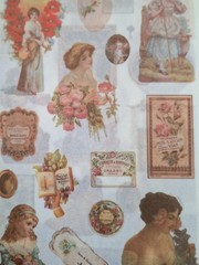 50 Pgs Vintage Series Washi Stickerbook 30 Pgs Stickers 20 Pgs Ephemera
