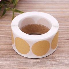 Kraft Paper Round Label Diameter 2.5cm Handmade Baby Shower Guest