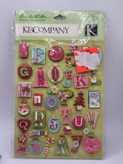 K&Company, Jolee’s Christmas Scrapbooking Stickers – Lot Of 8 Collage New Sealed