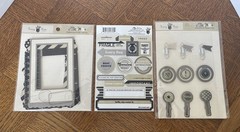 Fancy Pants Designs ETCETERA Pattern Photo Frames, Paper Clips & Label Stickers