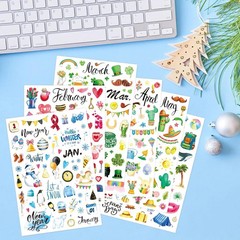 Planner Stickers 1150+ New Monthly Daily Planners Vintage Holiday Seasonal Happy