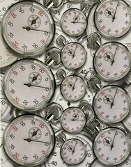STOPWATCHES Card-Stock Stickers (19pc)Scrappin’Sports•Timer•Swimming •Games•Tick