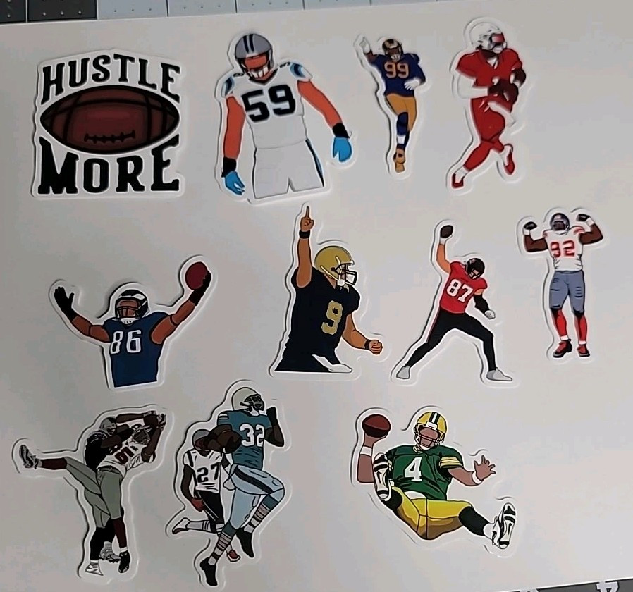 ASST FOOTBALL FOOTBALL STICKERS (SP6) ST4