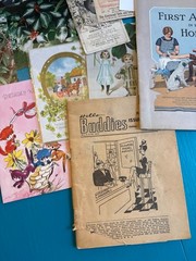 50+ Junk Journal Ephemera Lot Vintage Paper Destash Slides Cards Photos Kit