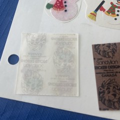 80s Stickers Vintage Large Bears Fuzzy, Glow In Dark Christmas LOT Sandylion!