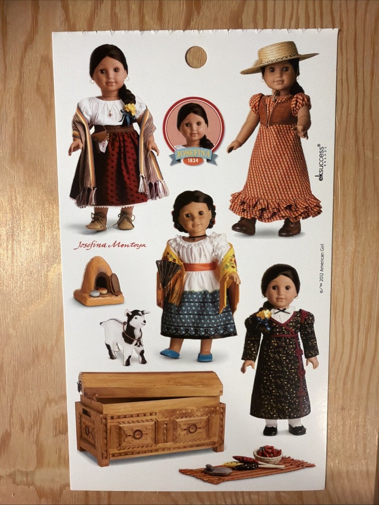 JOSEFINA American Girl Sticker Sheet Scrapbook Craft Stickers