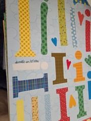 Vtg Doodlebug Design Doodle On Letters Punch Out Pad 12×12 Scrapbook Alphabet