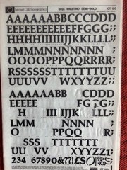 4 Letraset INSTANT LETTERING Transfer Letters 60 pt & 72pt Palatino Semi-Bold 5
