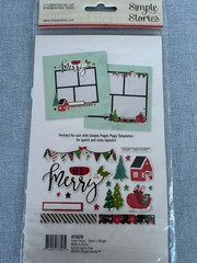 Lot of 5 Simple Stories Santa’s Village Embellishments – Scrapbook, Craft NIP