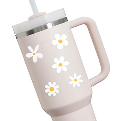 Set of 70, Little Daisies Stickers, Cute Flower Stickers, Laptop Stickers, Water
