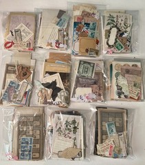 Vintage Themed Supplies Pack Ephemera Bundle Junk Journal Mixed Media
