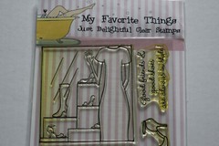 MFT My Favorite Things Window Shopping Clear Stamps Shoes Friends Retired
