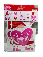 Brother/Sister Valentine Cutouts 14 Ct 2 Of Each. 2- 10.5 Inches -BE MINE