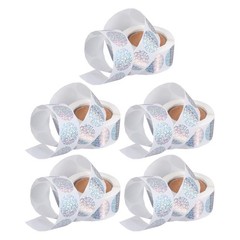 5 Rolls Round Label Adhesive Stickers Packing Classroom Marking Labels