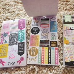 The Happy Planner Sticker Book Lot Of 2 + Student Sticker Book