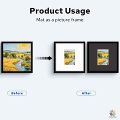 Mat Board Center, 10 Pack Pre-Cut 12×12 Picture Mats for 5×7 Photos/Prints – …