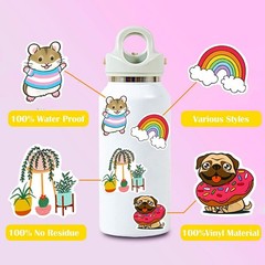 Art Stickers for Kids Teens Adults, 100 Pcs Cute Aesthetic Vinyl Waterproof Stic