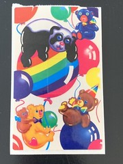 Lisa Frank 80s Vintage Sticker.  Bears Light Switch Cover, Switchplate 