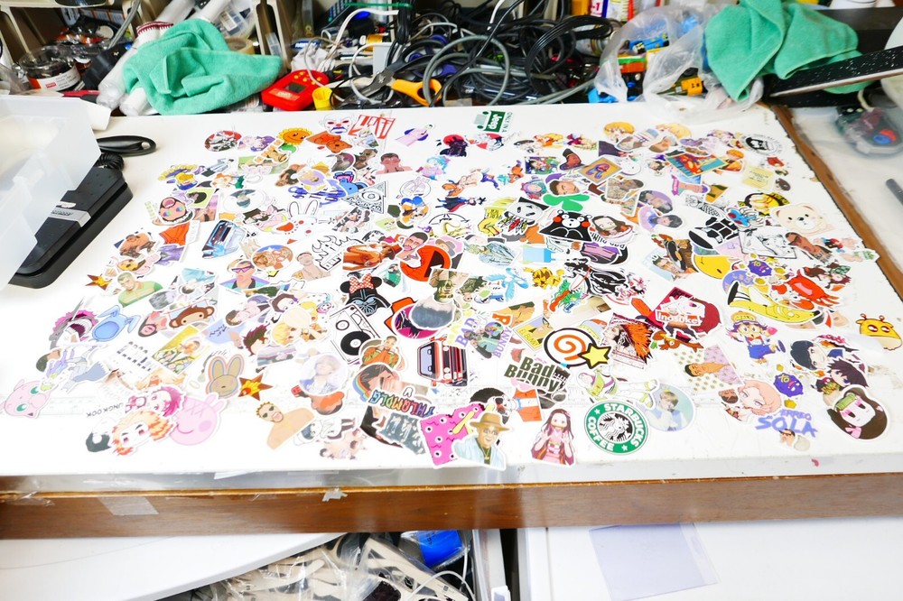 HUGE Mixed lot of random Stickers Loose Dragon balls, anime, KPop, pokemon & ETC