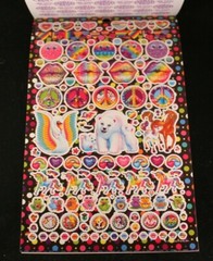 Lisa Frank – Sticker Book – Over 600 Stickers – 5 Sheets – Official Lisa Frank