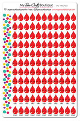 Period Planner Stickers for Diary Calendars, Journals and Scrapbooking