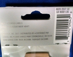 LOT 3 PACKS OF 24 Darice Assorted Kraft Labels 1 3/4 x 2 3/8 inch NEW