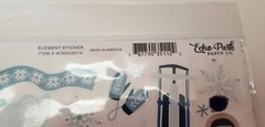 WINTER MAGIC (1) 12×12 Sheet of Echo Park Paper Scrapbook Element Stickers-New