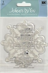 Jolee’s by You 3-D non adhesive Embellishment SNOWFLAKE 69901 FAST FREE SHIPPING