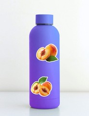 Peaches Die Cut Vinyl Stickers Scrapbooking Laptop Waterbottle