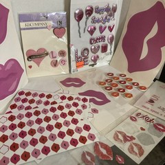 Heart Lips Love Misc Sticker Lot