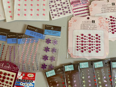 Huge lot of Bling Gems Crystals Scrapbooking Craft Stickers Various brands