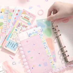 Cute Sticker , 30 Sheets of Small Glitter Stickers for Scrapbook and Planner, Pi