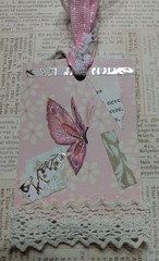 Six OOAK Junk Journal Double Sided Hang Tags Ephemera Scrapbooking VTG Handmade