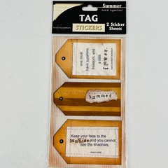 Remember When Summer Tags Tag Stickers 2 Sticker Sheets Scrapbook #22366