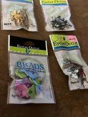 Eyelet Outlet Brads Lot of Animals NEW 6 packs Card Making Scrapbooking