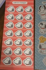 Hubman & Chubgirl Peanuts Friends Collection Snoopy Woodstock 4 Sticker sheets