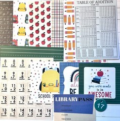 School Themed Ephemera Pack 40 Items