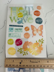 Me & My Big Ideas Mambi Stickers «Summer Time» Relax Heat Beach Sun Scrapbooking