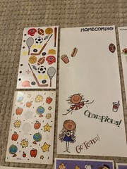 Scrapbooking Supplies Lot – School/Sports Theme