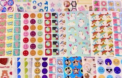 544 STICKER Lot Mxd Sandylion Hallmark Crafters Corner American Greetings