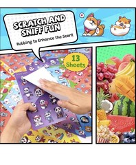 Scratch and Sniff Stickers, 65 Sheets Stickers 720+ Animals Stickers