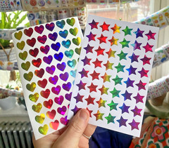 Super Huge Lot Of Cute Kawaii Korean + Japanese Stickers: Shaker, Mini, Glitter+