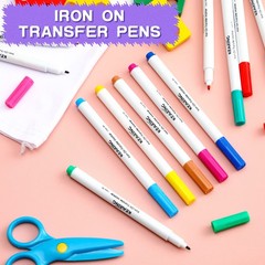 Crtiin 12 Pcs Iron On Transfer Pen Sublimation Markers For Heat Transfer