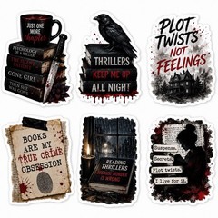Thriller Book Sticker Pack/Books/True Crime/Reader/Clear